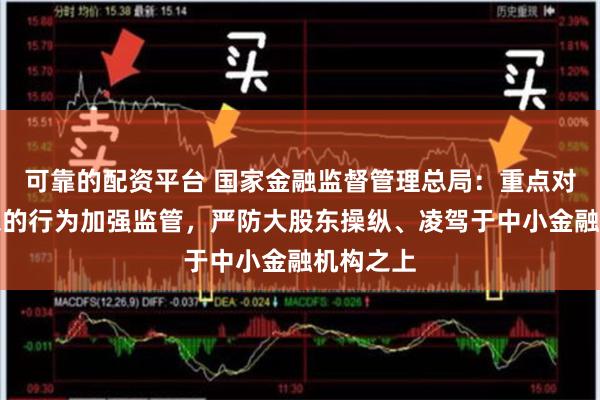 可靠的配资平台 国家金融监督管理总局：重点对主要股东的行为加强监管，严防大股东操纵、凌驾于中小金融机构之上